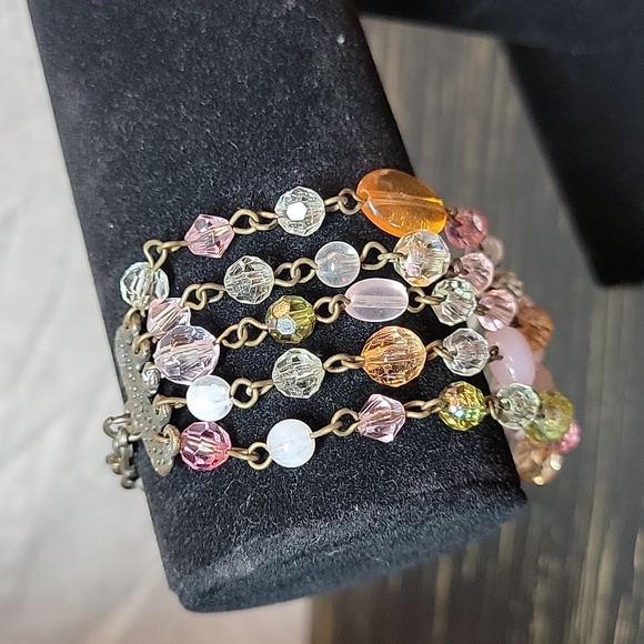 Multi-Strand Bracelet with Bead Accents - Picture 6 of 6